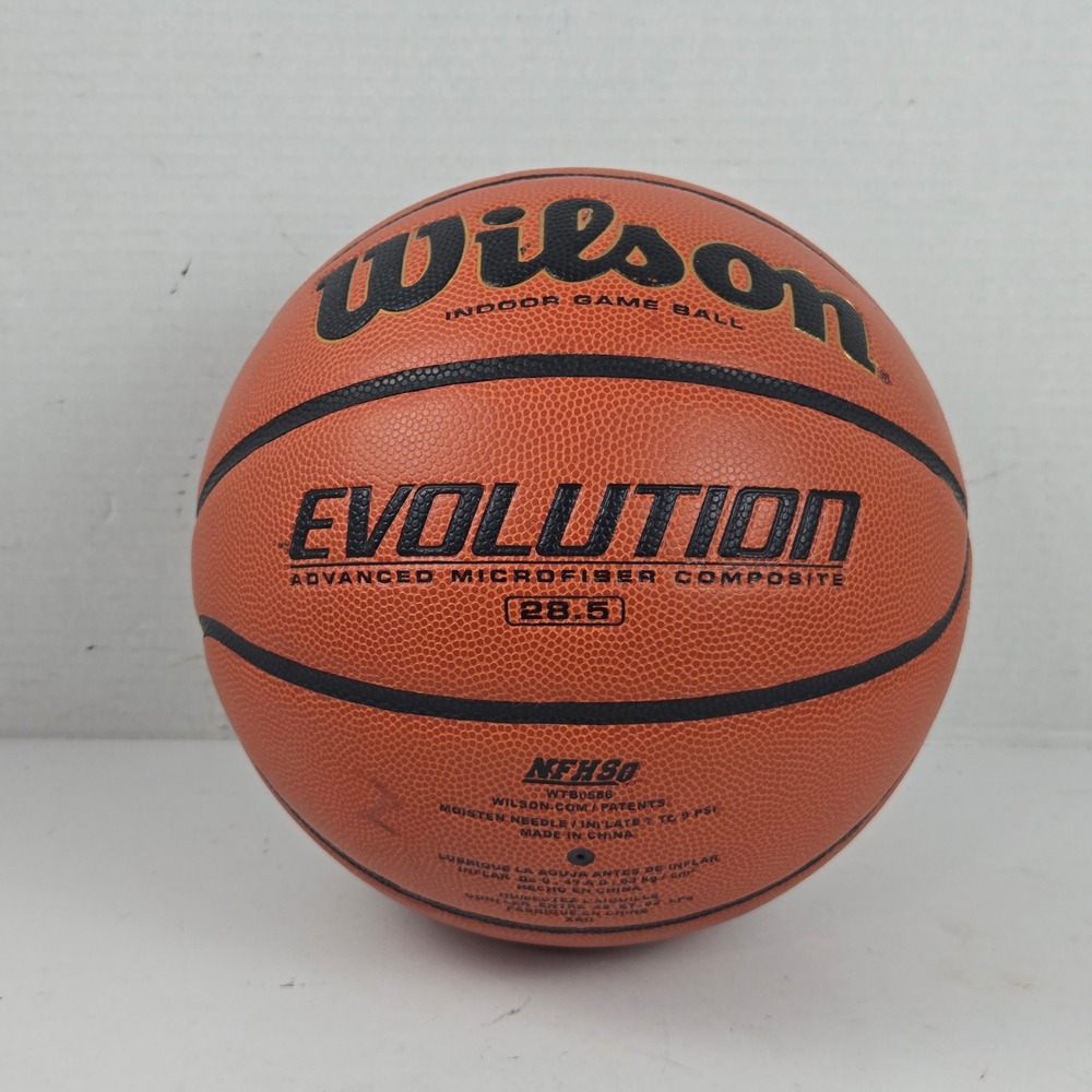 Wilson Evolution Basketball Indoor Microfiber Composite Orange 28.5 Intermediate
